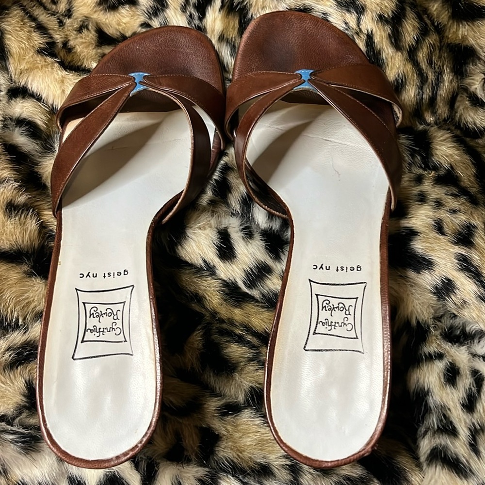 Cynthia Rowley Leather Heels Size 8
